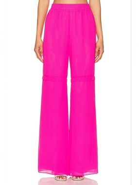 Amanda Uprichard Chiffon Psnts Hot Pink NWT